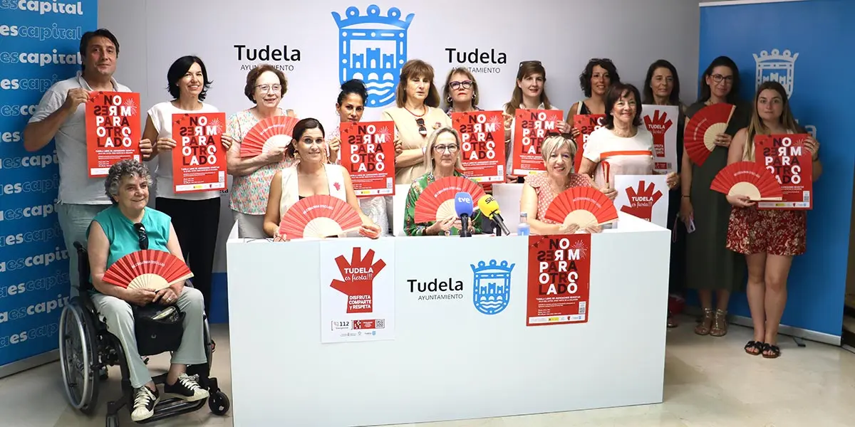 Tudela lanza su campa&ntilde;a contra las agresiones sexistas para las fiestas de Santa Ana 2025