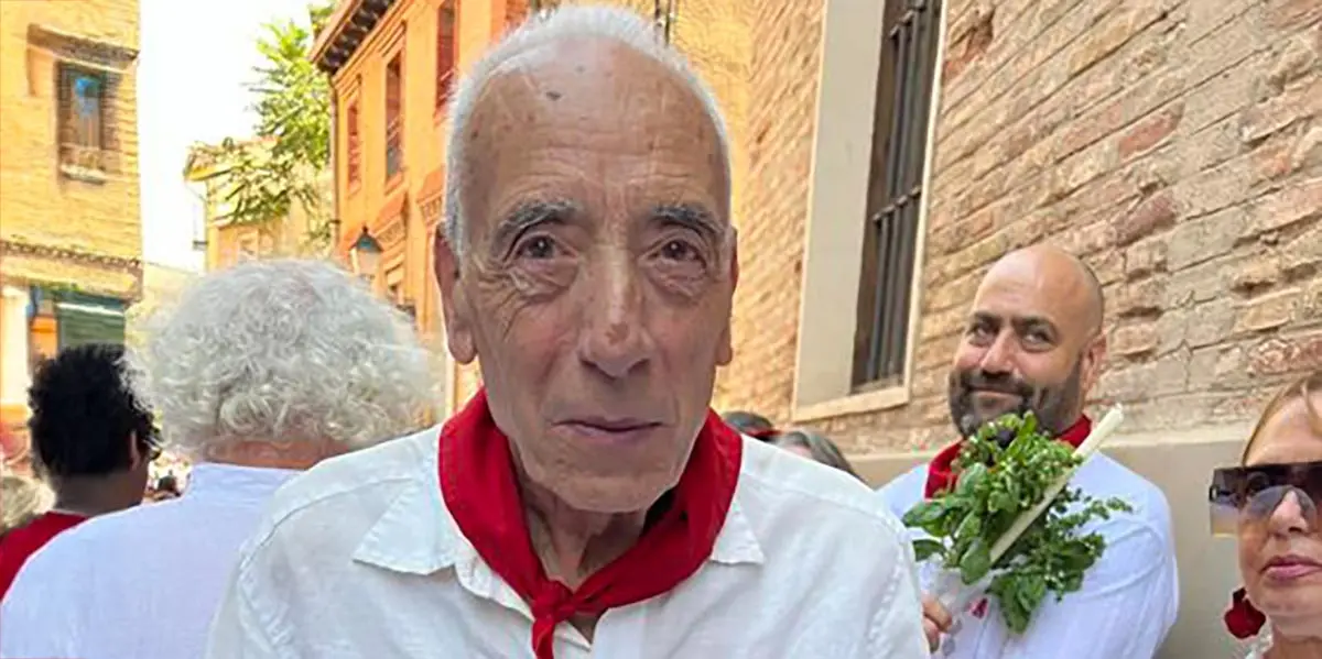 Seraf&iacute;n Ram&iacute;rez Gamen en la procesi&oacute;n de Santa Ana