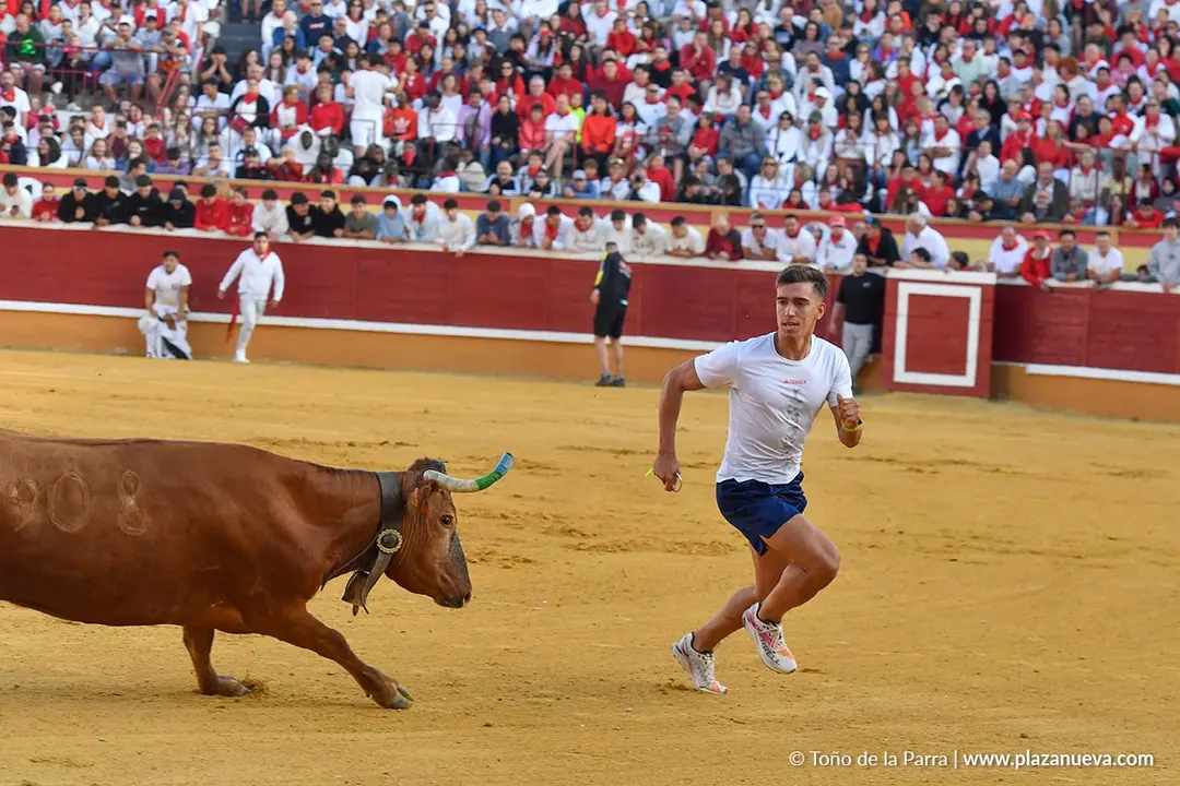 Suelta de vaquillas en Tudela d&iacute;a 27 2025 19
