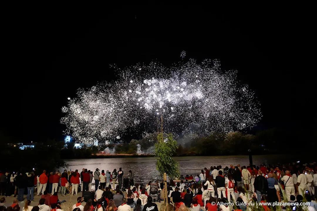 Fuegos artificiales en Tudela d&iacute;a 29 2025 2