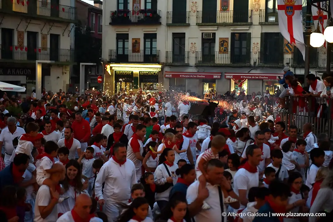 Toro de fuego en Tudela d&iacute;a 29 2025 10