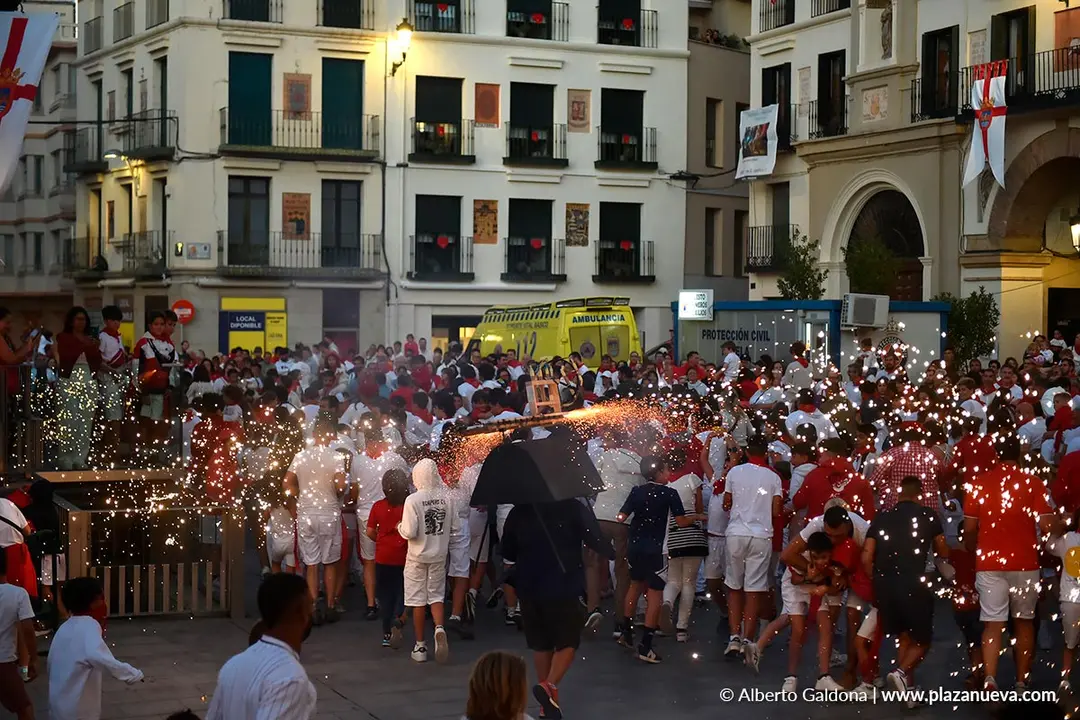 Toro de fuego en Tudela d&iacute;a 29 2025 11