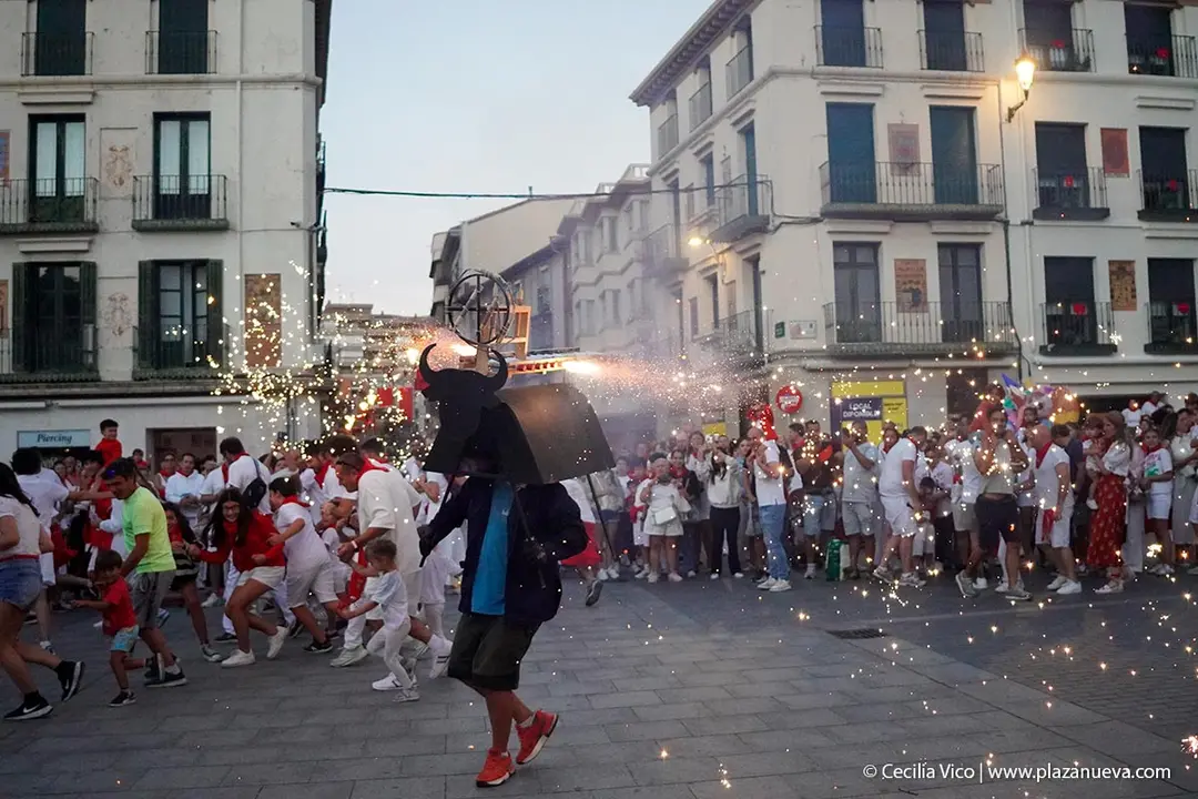 Toro de fuego en Tudela d&iacute;a 27 2025 5