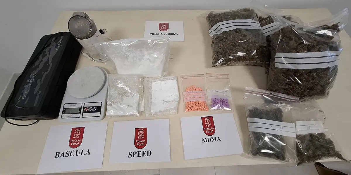 Evidencias del tr&aacute;fico de drogas incautadas