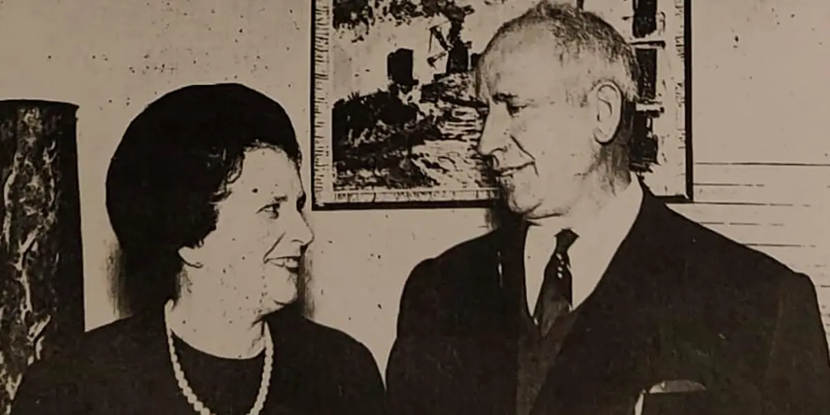 Vidal Vicente junto a su esposa Candelas