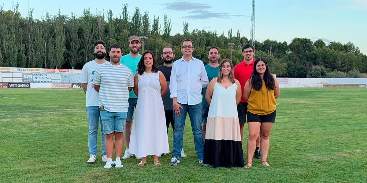 La nueva junta directiva del CD Alfaro liderada por Alfonso Valdecantos