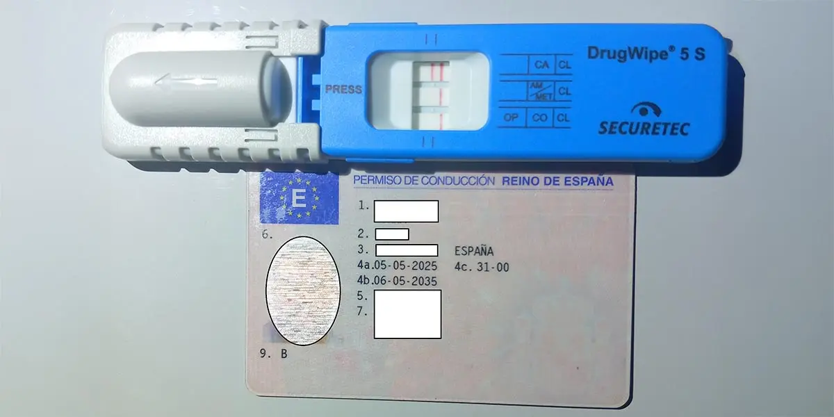 El conductor fue sometido a la prueba de drogas, dando un positivo indiciario en THC, principio activo de la marihuana