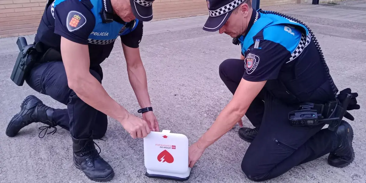 Desfibrilador semiautom&aacute;tico de Polic&iacute;a Local de Tudela