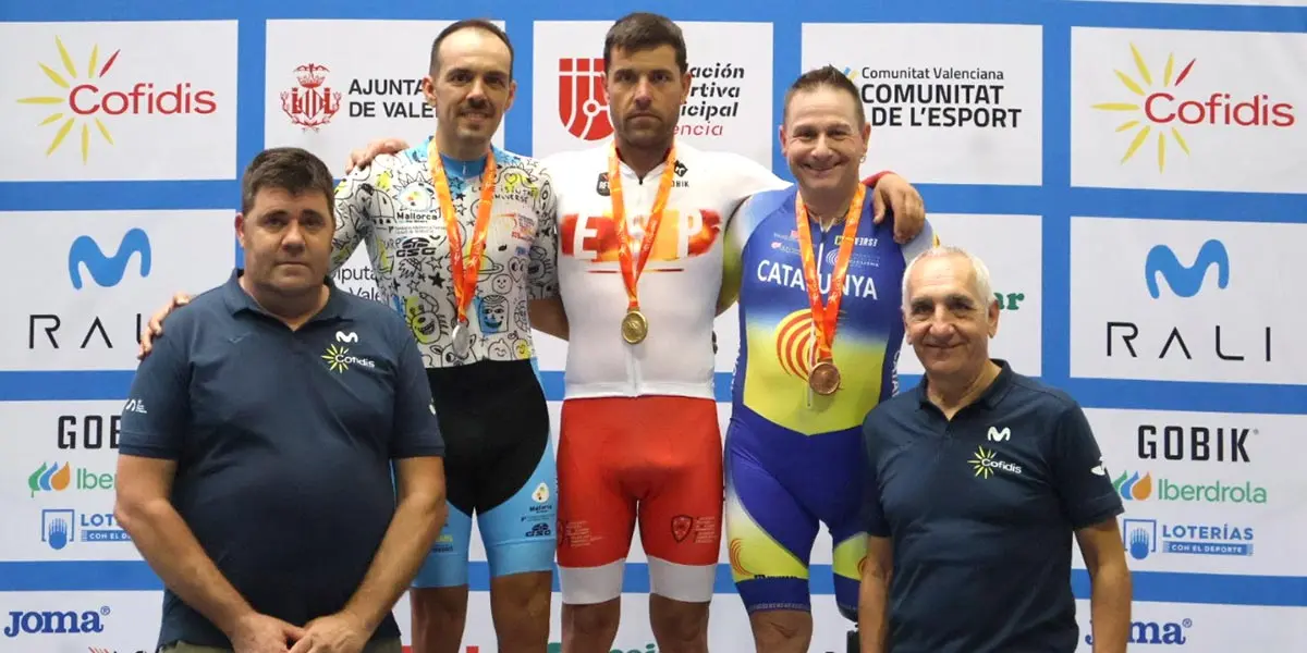 El ciclista adaptado Eduardo Santas se proclam&oacute; campe&oacute;n de Espa&ntilde;a de Scratch en el vel&oacute;dromo Luis Puig