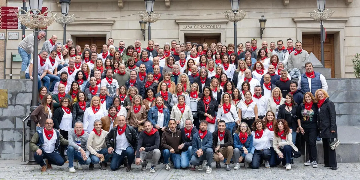 Los Quintos del 75 de Tudela celebraron su gran reencuentro con una jornada llena de recuerdos