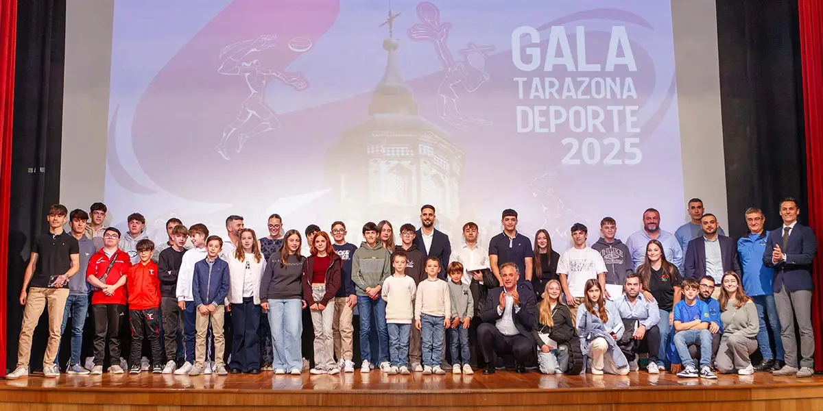 Todos los reconocidos durante la primera edici&oacute;n de la Gala Tarazona Deporte