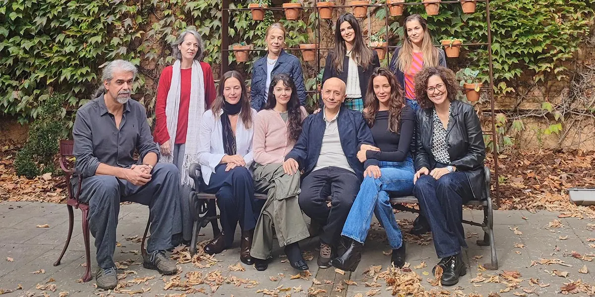 El jurado del 25&ordm; Festival de cine &Oacute;pera Prima de Tudela junto con el director del Festival, Luis Alegre