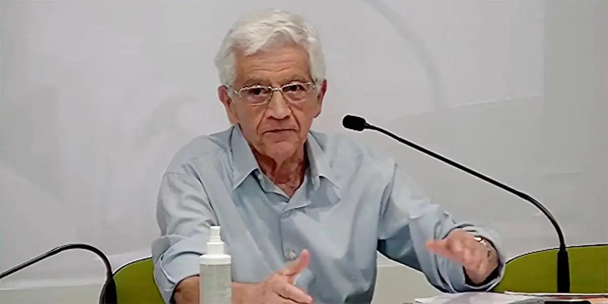 Alfonso Verdoy Blanco en una conferencia reciente en Tudela