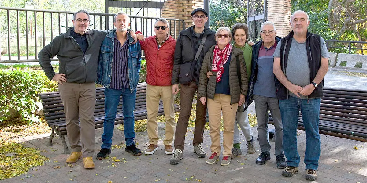 Eduardo Navascu&eacute;s junto a su equipo de Landazur&iacute;a   Ecologistas en Acci&oacute;n de la Ribera