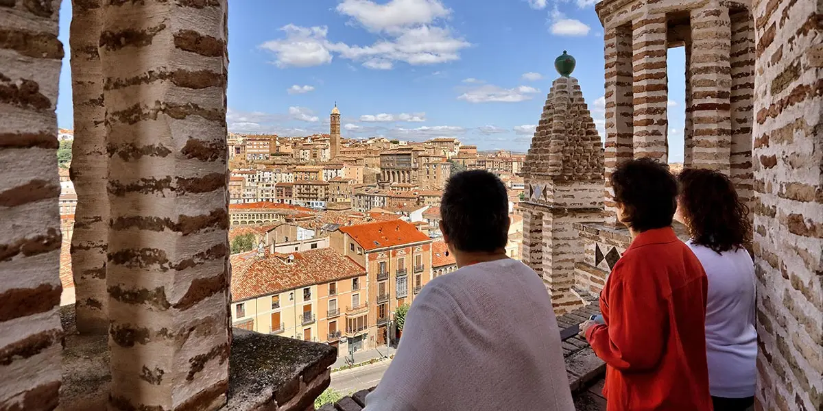 Vistas de Tarazona desde lo alto del cimborrio de la Catedral visitable con la Experiencia Kiborion