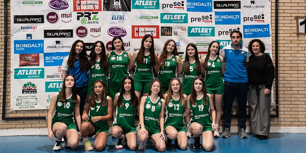 Presentaci&oacute;n CB Alfaro 2026 10 cadete femenino Bondalti Water