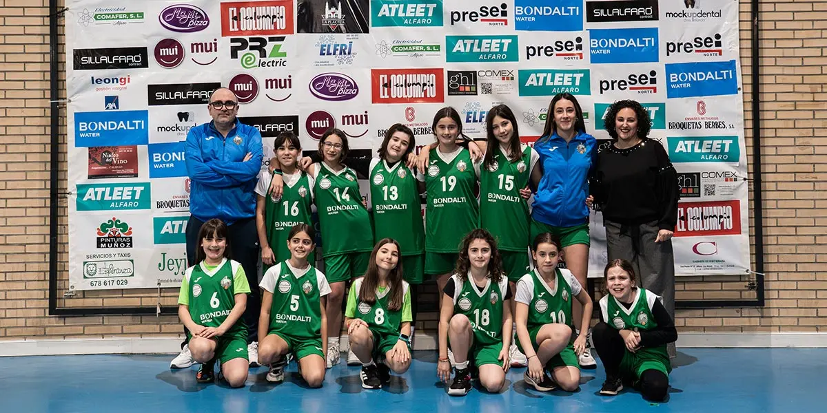 Presentaci&oacute;n CB Alfaro 2026 06 alevin femenino Bondalti Water