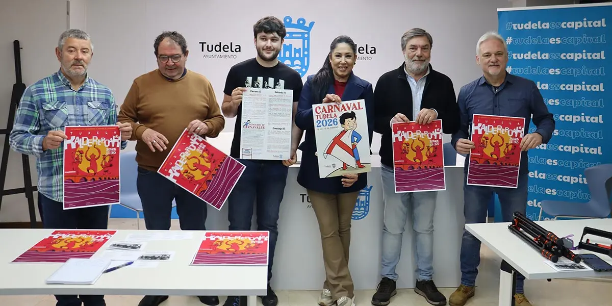 Los actos del Carnaval 2026 en Tudela se celebrar&aacute;n del 13 al 15 de febrero con un presupuesto de 18.500 euros