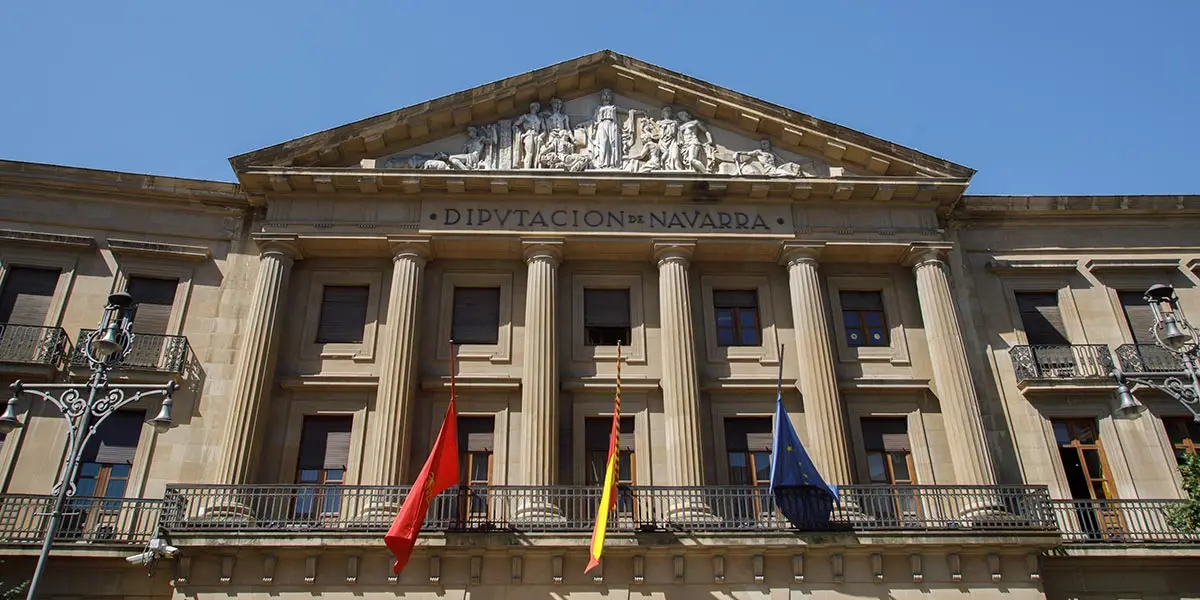 Fachada del Palacio de Navarra, sede del Gobierno foral