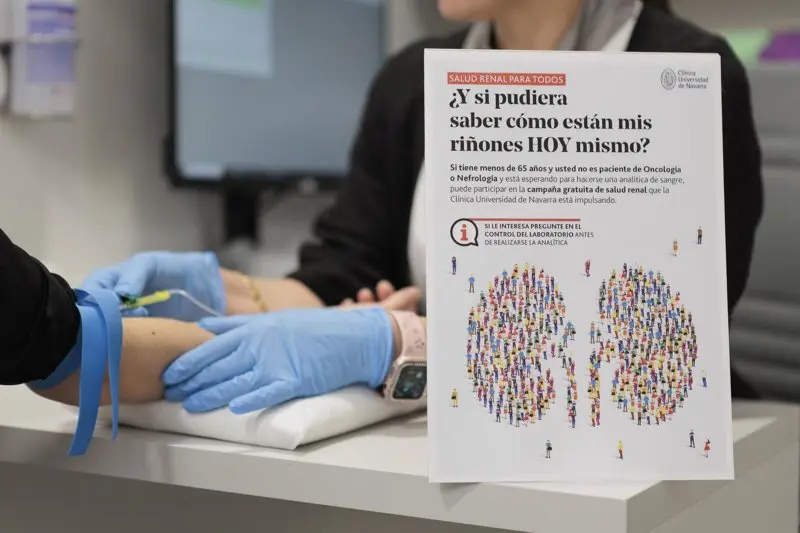 La Cl&iacute;nica Universidad de Navarra inicia una segunda fase del cribado renal, basado en una anal&iacute;tica de sangre, para mejorar la prevenci&oacute;n de estas patolog&iacute;as.