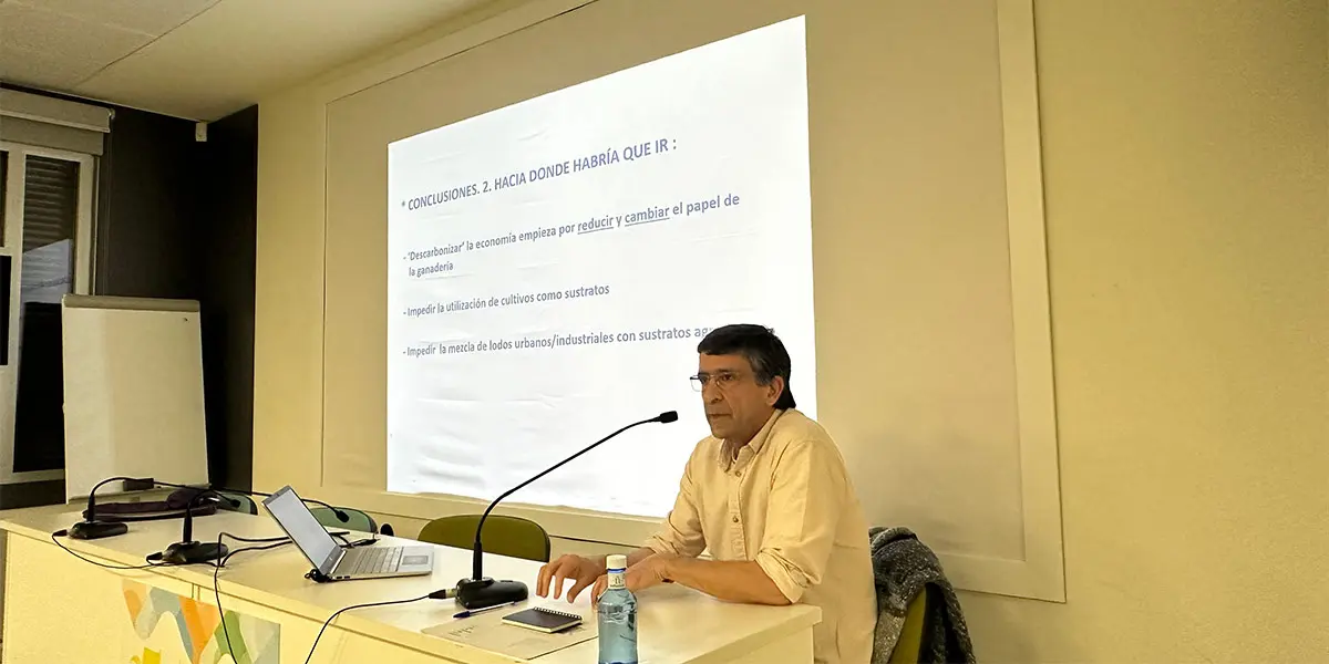 El ingeniero agr&oacute;nomo Jos&eacute; Ram&oacute;n Olarieta en Tudela