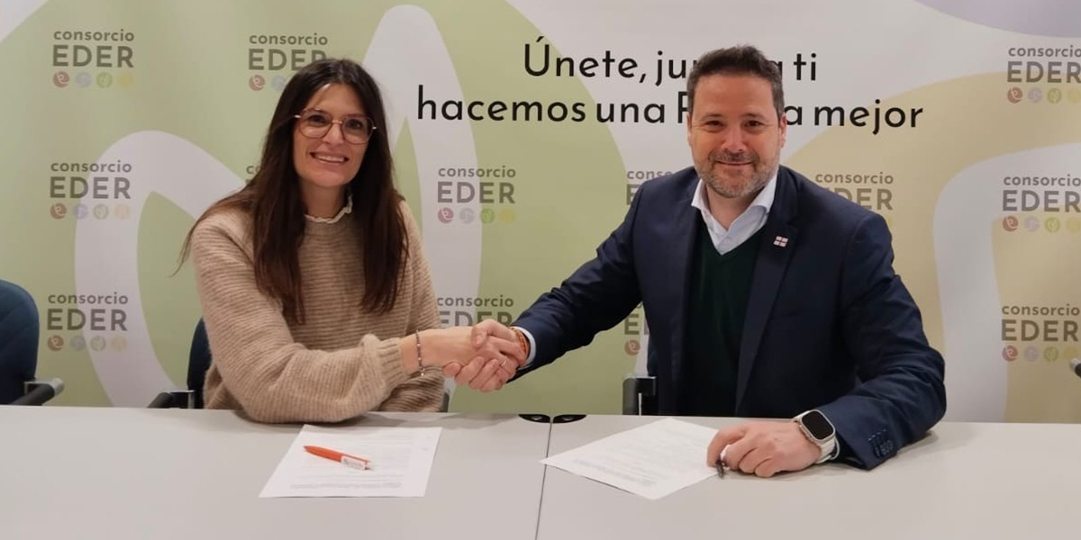 El convenio se firm&oacute; el 31 de marzo con la participaci&oacute;n de Alejandro Toquero Gil, presidente de Consorcio EDER, y Alicia Mar&iacute;n Barasoain, presidenta de Asociaci&oacute;n Bi+