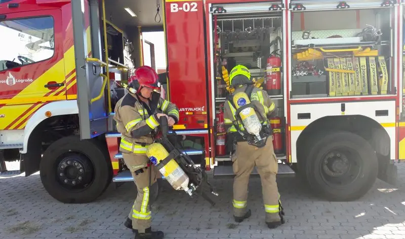 Archivo - Bomberos de Logro&ntilde;o 