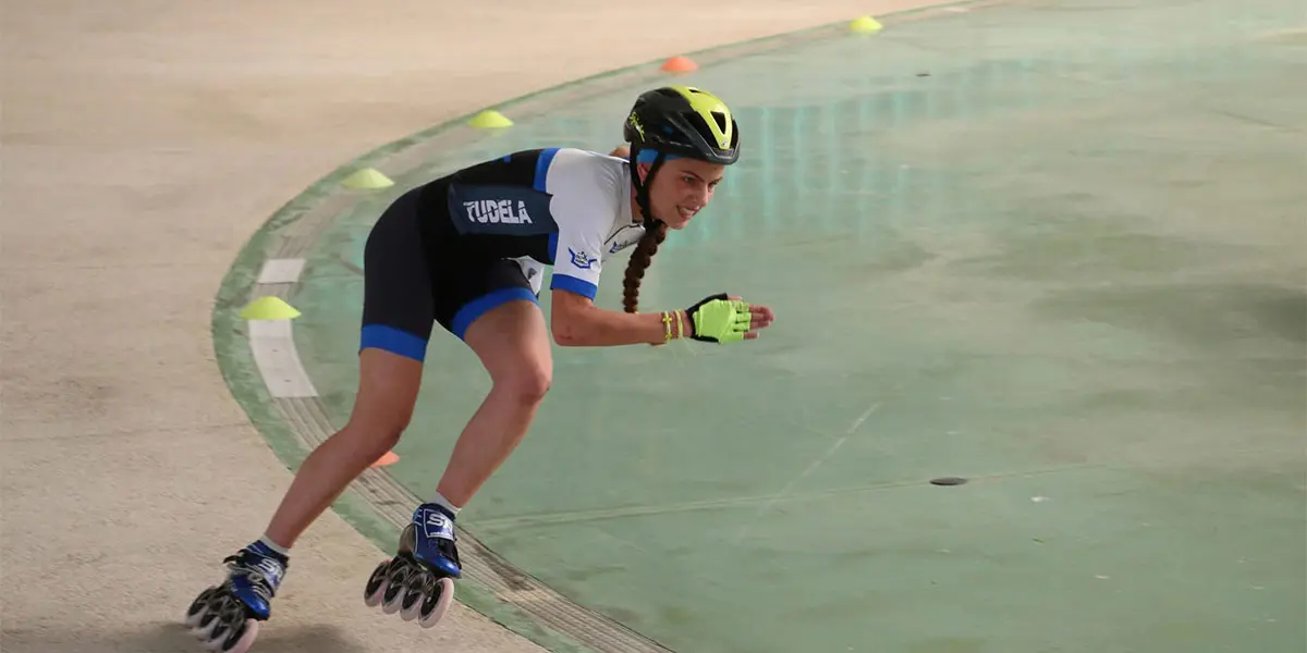 In&eacute;s durante los 200m contrarreloj