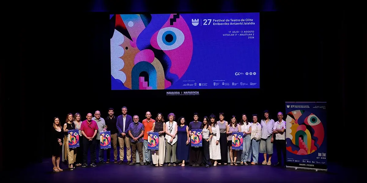 La consejera de Cultura, Deporte y Turismo, Rebeca Esnaola, presenta la 27&ordm; edici&oacute;n del Festival de Teatro de Olite