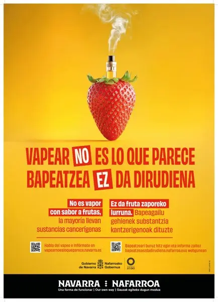 Campa&ntilde;a sobre el consumo de vapers.