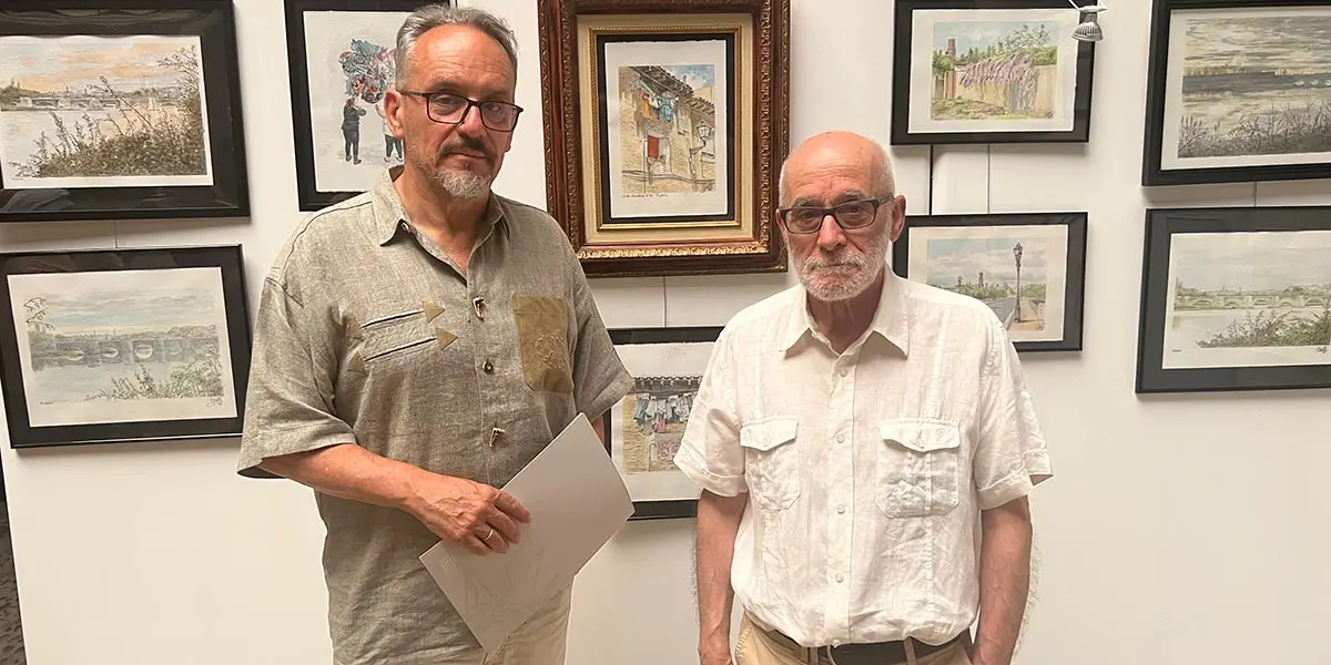 Alberto Sola expone en UNED Tudela &lsquo;Buscando el color&rsquo;, una muestra con 43 obras inspiradas en la ciudad 5