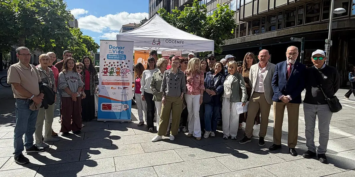 Campa&ntilde;a impulsada por ALCER Navarra en Pamplona