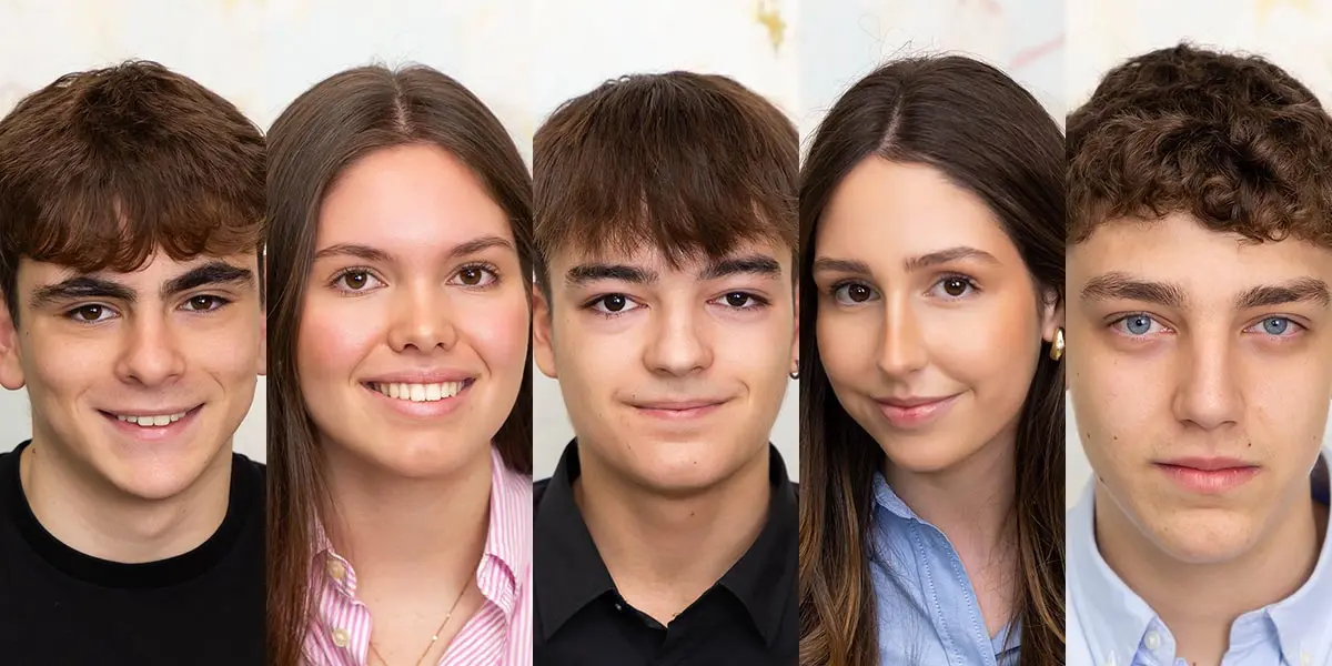 Los cinco alumnos del IES Benjam&iacute;n de Tudela que superaron los 13 puntos en la PAU