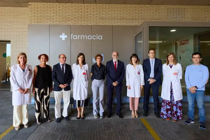 Visita a la farmacia del Hospital Reina Sof&iacute;a de Tudela.