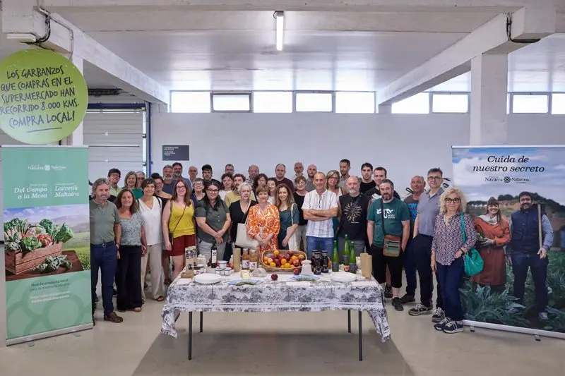 Imagen del &lsquo;Primer Encuentro Del Campo a la Mesa &ndash; Larretik Mahaira&rsquo;, celebrado en las instalaciones de Ekoalde