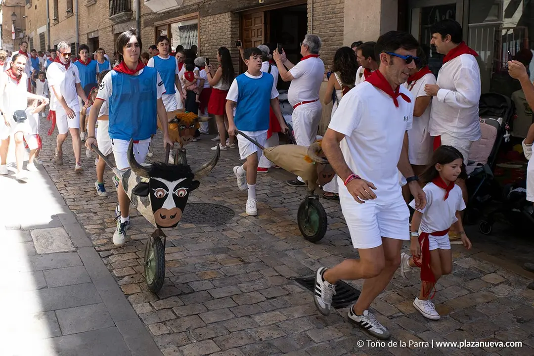 Fiestas de Tudela 2026 Encierro txiki en la R&uacute;a 9