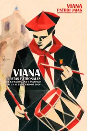 Programa de las Fiestas&nbsp;patronales de Viana 2026 en honor a la Magdalena y Santiago