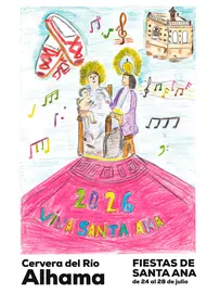 Programa de las Fiestas&nbsp;patronales de Cervera del R&iacute;o Alhama 2026 en honor a Santa Ana