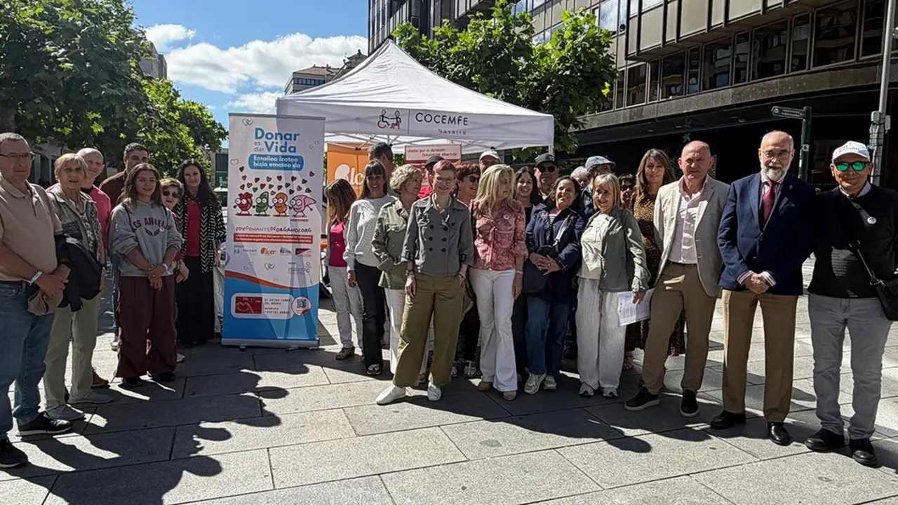 Campa&ntilde;a impulsada por ALCER Navarra en Pamplona
