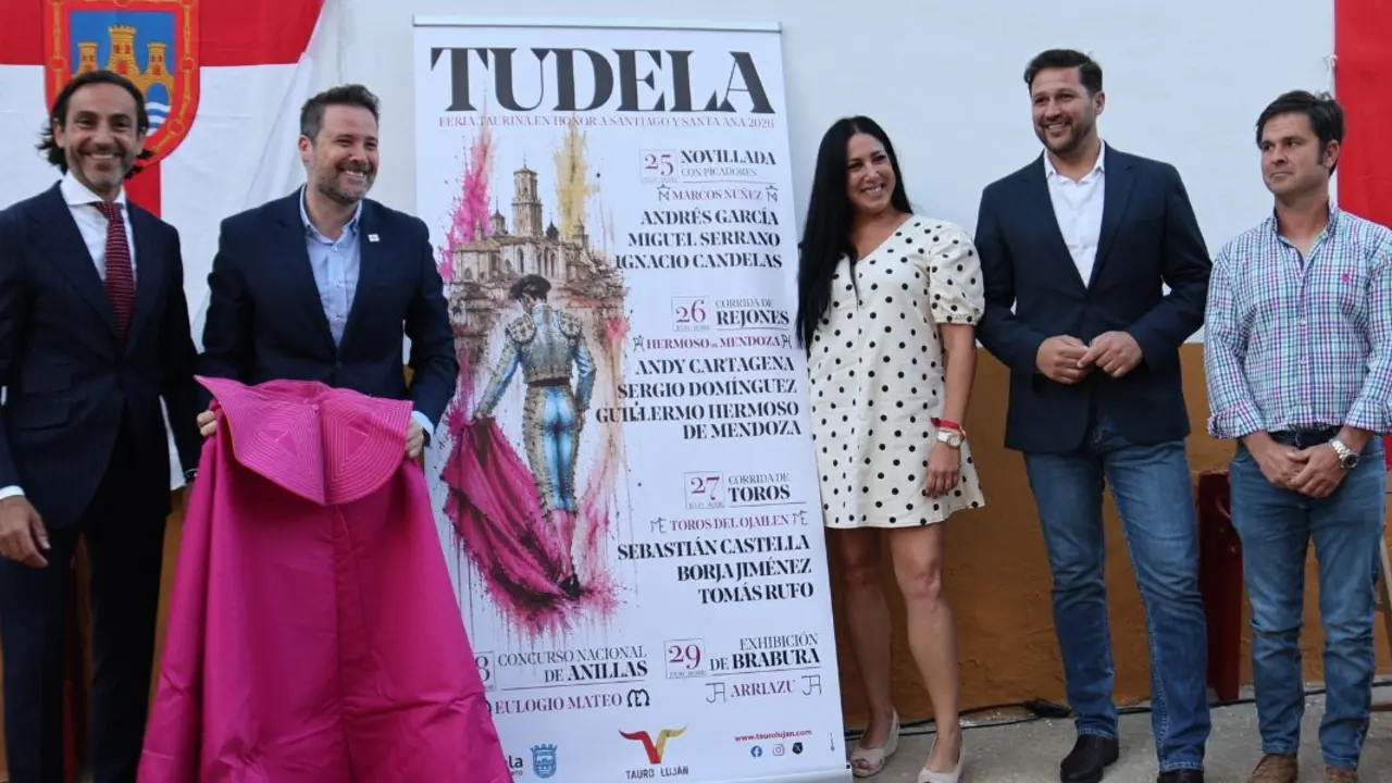 La Plaza de Toros de Tudela acogi&oacute; la presentaci&oacute;n oficial de los carteles de la Feria Taurina 2026, que se celebrar&aacute; del 25 al 29 de julio