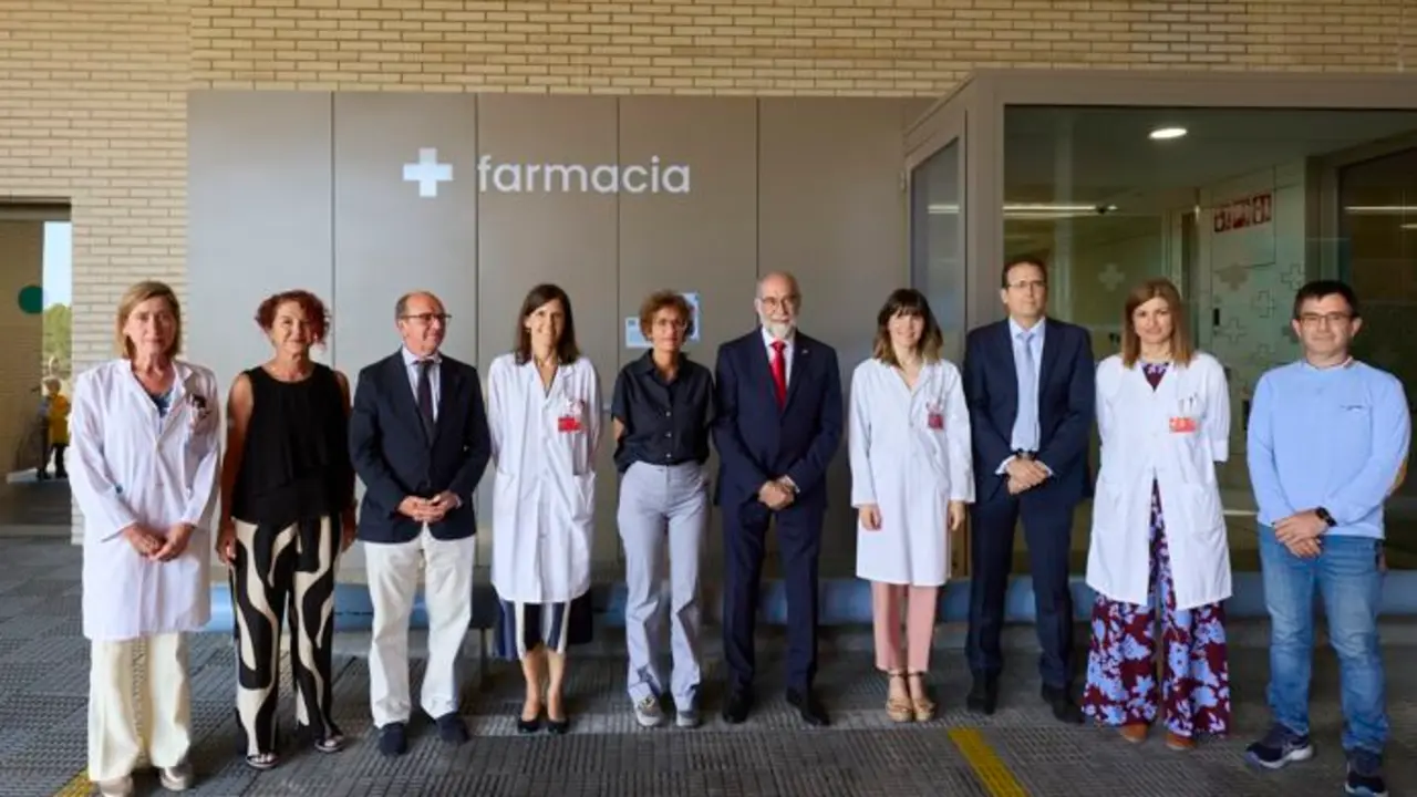 Visita a la farmacia del Hospital Reina Sof&iacute;a de Tudela.