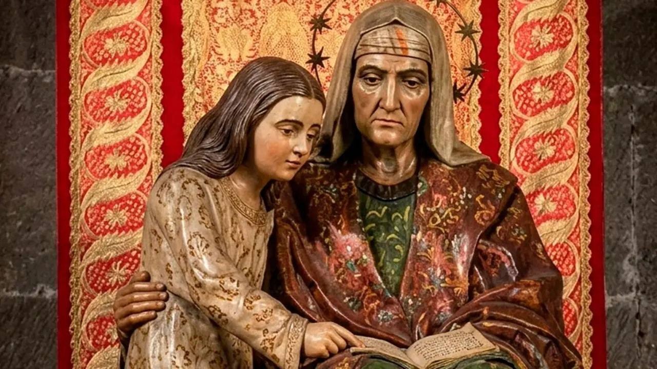 Santa Ana y la Virgen en la catedral de Santa Ana en Las Palmas de Gran Canaria