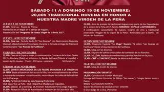 Fiestas en honor a la Virgen de la Pe&ntilde;a de Fusti&ntilde;ana