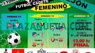 I Torneo de f&uacute;tbol cadete femenino 2019 en Castej&oacute;n