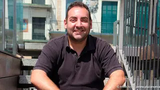 Josean Ullate &lsquo;Tut&aacute;n&rsquo;, en la plaza de los Fueros