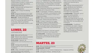 Fiestas en honor a la Virgen de la Pe&ntilde;a 2021 en Fusti&ntilde;ana