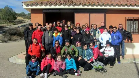 Este grupo de murchantinos caminaron a Javier
