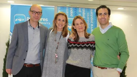 Jos&eacute; Su&aacute;rez e Irene Royo acompa&ntilde;ados por Ana Beltr&aacute;n y Pablo Zalba