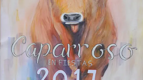 Cartel ganador de Fiestas de Caparroso obra de Edwin Gane Ati