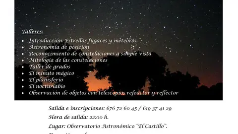 Lluvia de estrellas